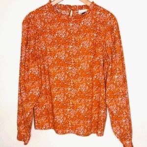 NWT Universal Threads vintage print M blouse.